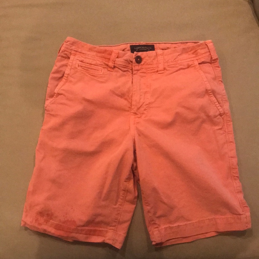 American Eagle Coral/Faded Red Men’s Shorts 28